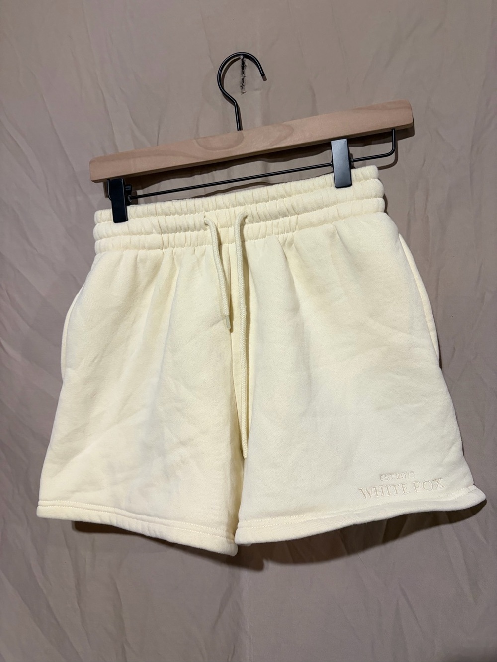 White fox shorts